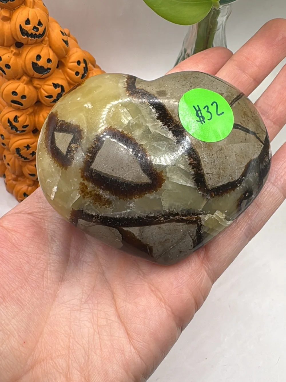 Septarian heart